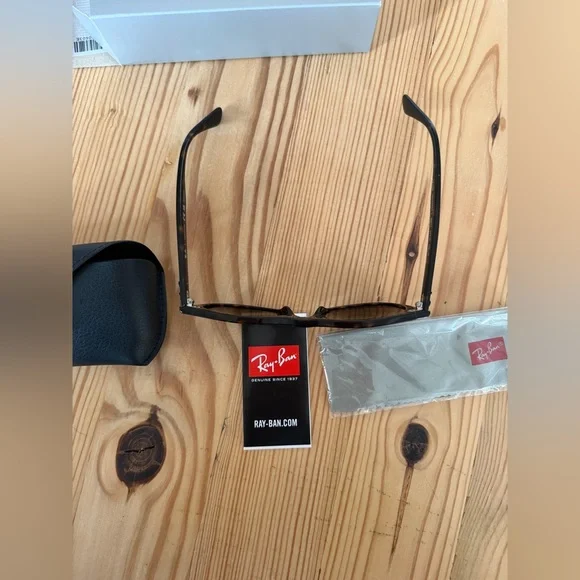 Rayban Polarized Wayfarer II Tortoise Brown - Picture 4 of 11